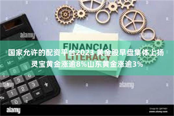 国家允许的配资平台2023 黄金股早盘集体上扬 灵宝黄金涨逾8%山东黄金涨逾3%