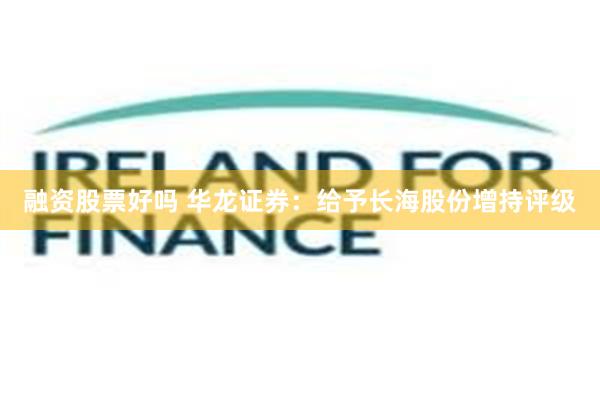 融资股票好吗 华龙证券:给予长海股份增持评级